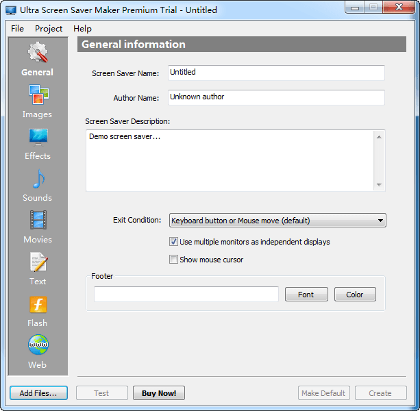 Ultra Screen Saver Maker 官方版