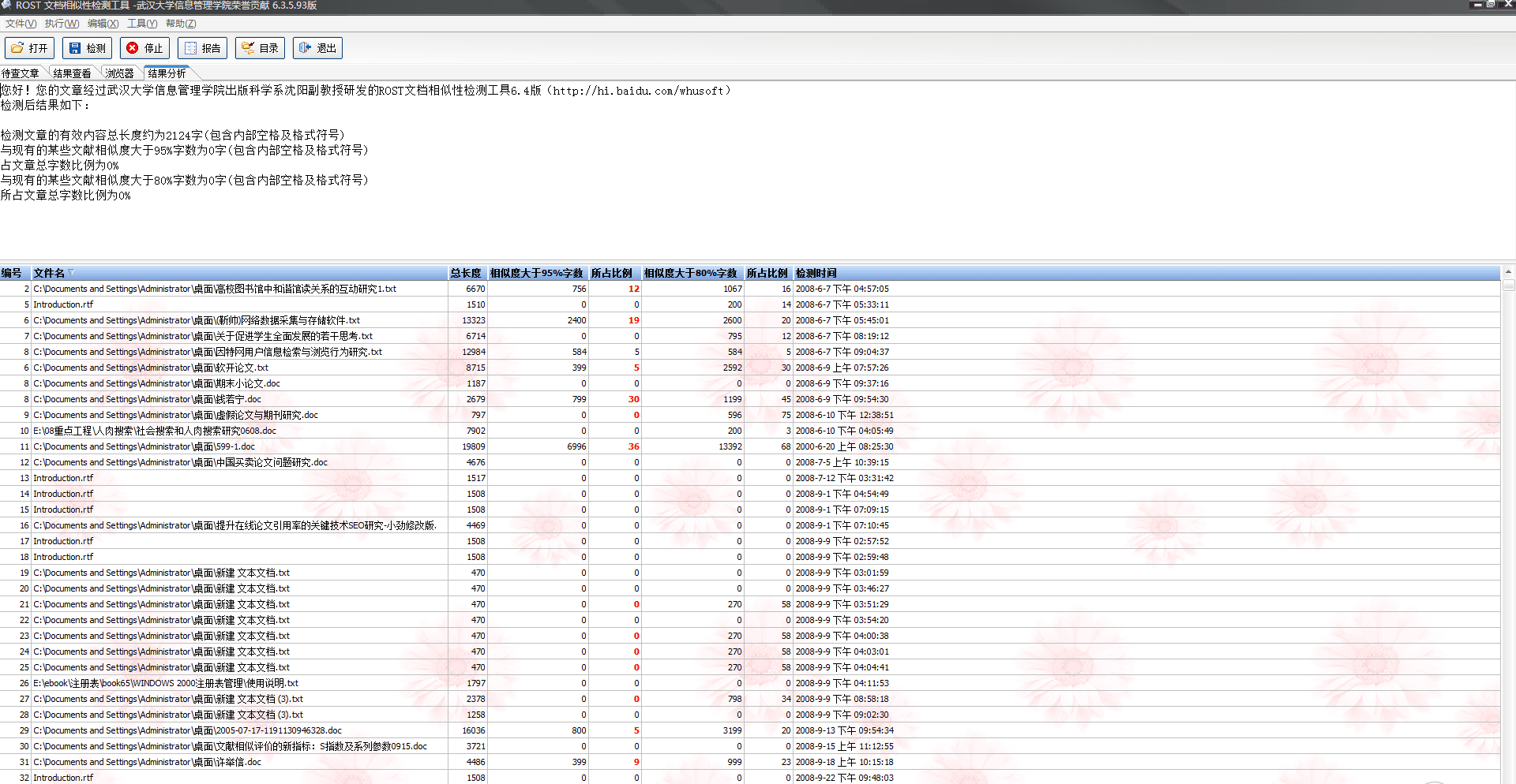 rost论文检测 免费版