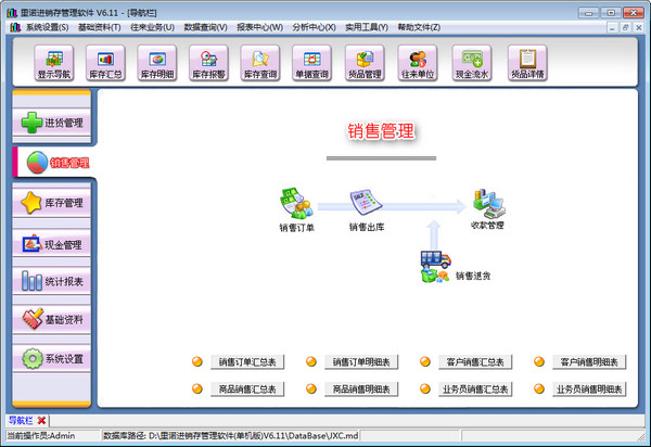 里诺进销存管理软件 单机版