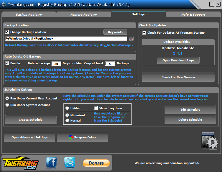 SMARegisTry Backup 官方版