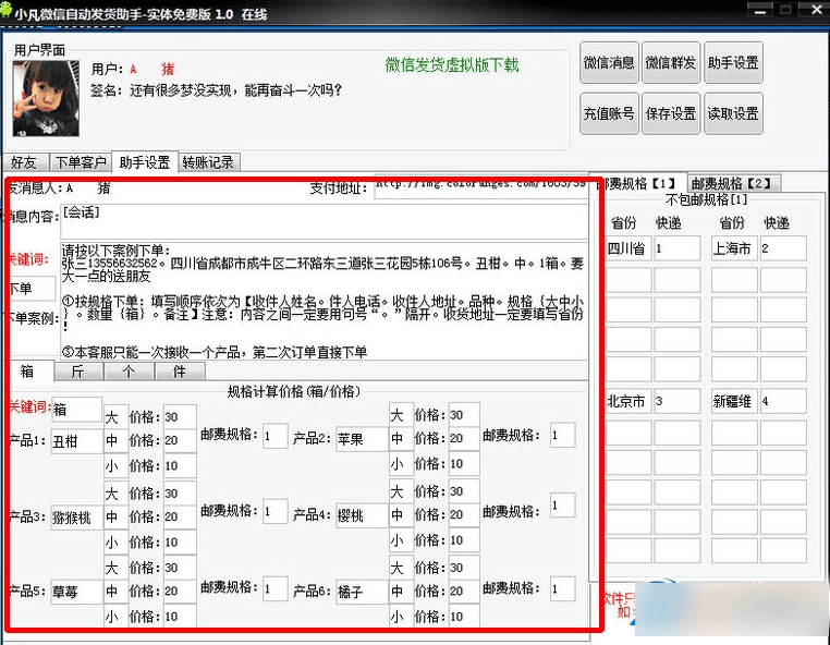 小凡微信自动发货软件 绿色版