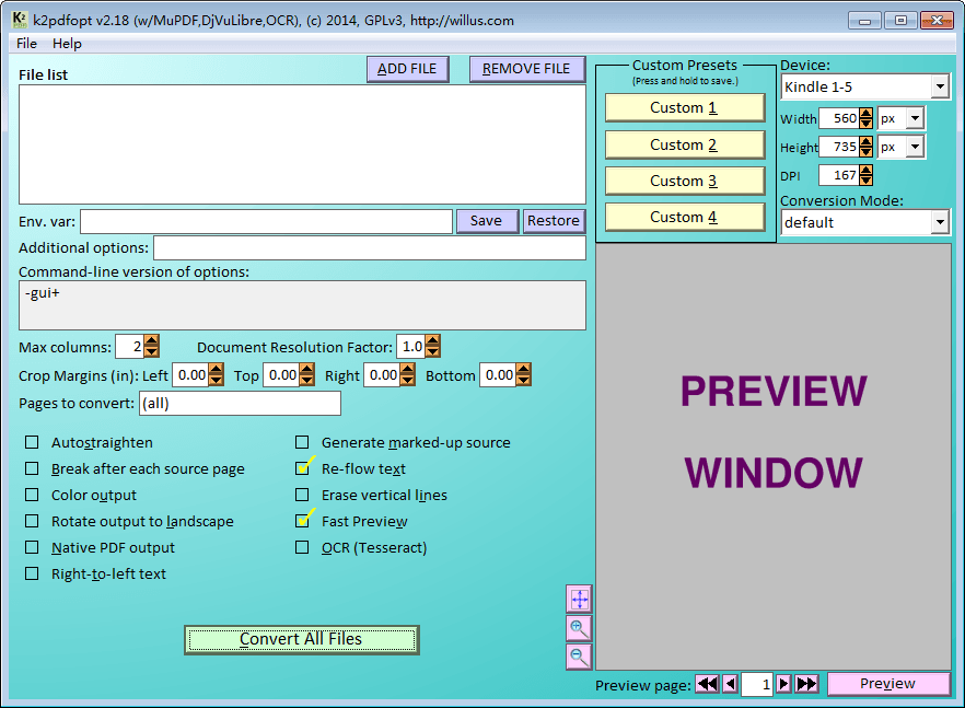 K2pdfopt 绿色版