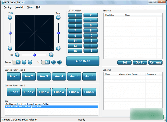 PTZ Controller云台控制器 注册版V3.4 Build 1005