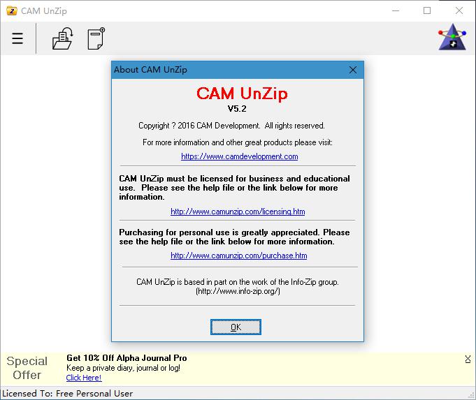 CAM Unzip 免费版v5.2
