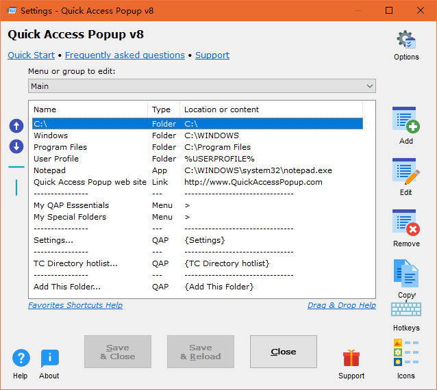 Quick Access Popup 绿色版