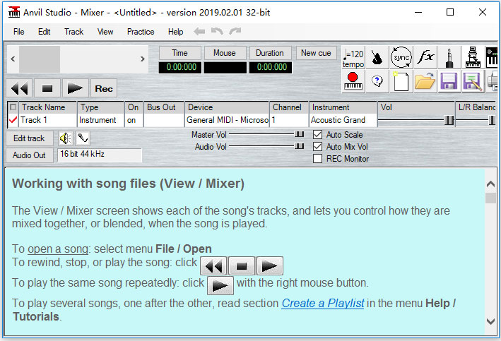 Anvil Studio(MIDI制作软件) V2019.02.01