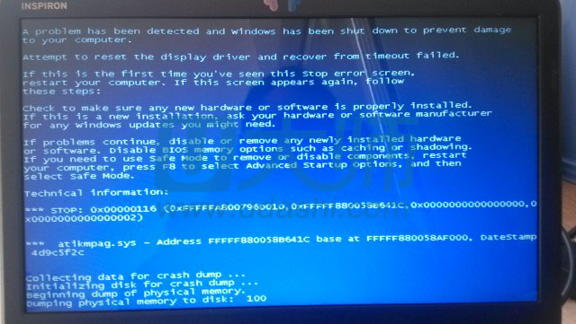 蓝屏代码:0x00000116的解决方法.1