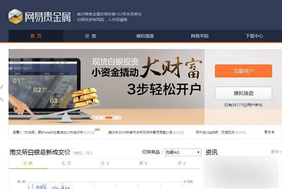 网易贵金属 电脑版