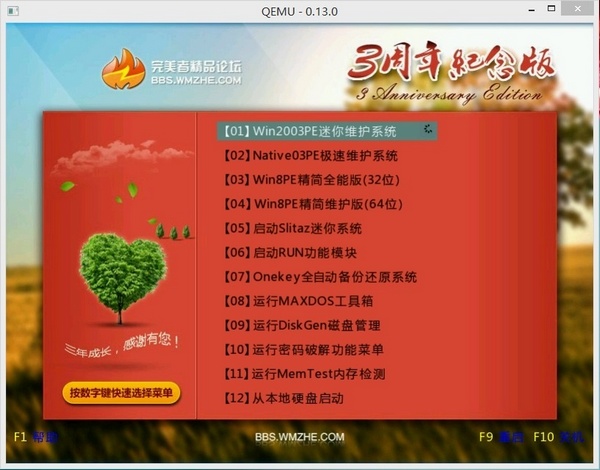 完美者U盘维护系统 官方版