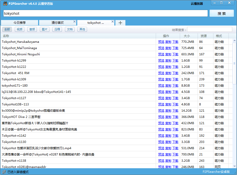 p2psearcher云播穿透版 绿色版